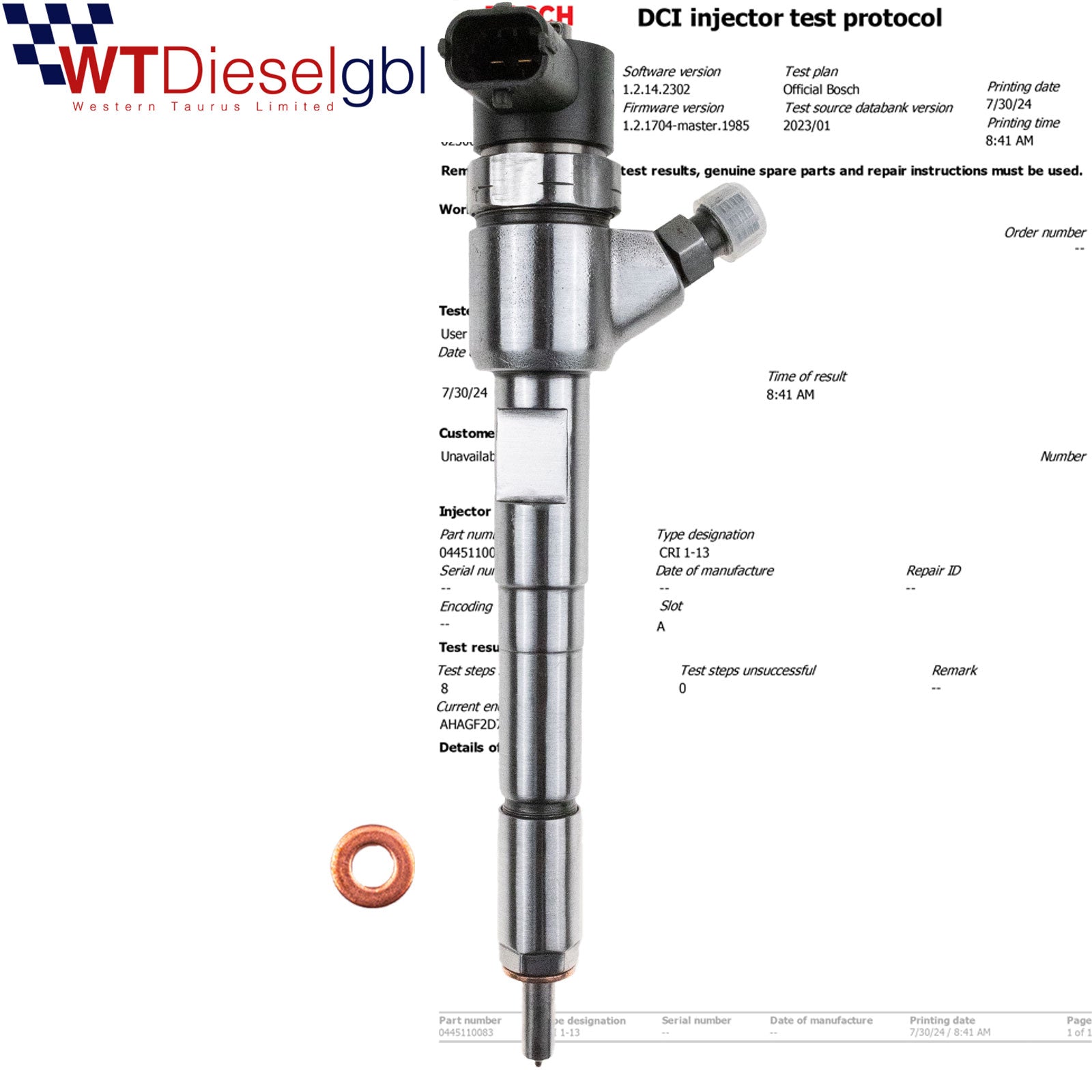Bosch 0445110083 55176443 | 1.3 CDTI | Opel Fiat Suzuki Einspritzdüse