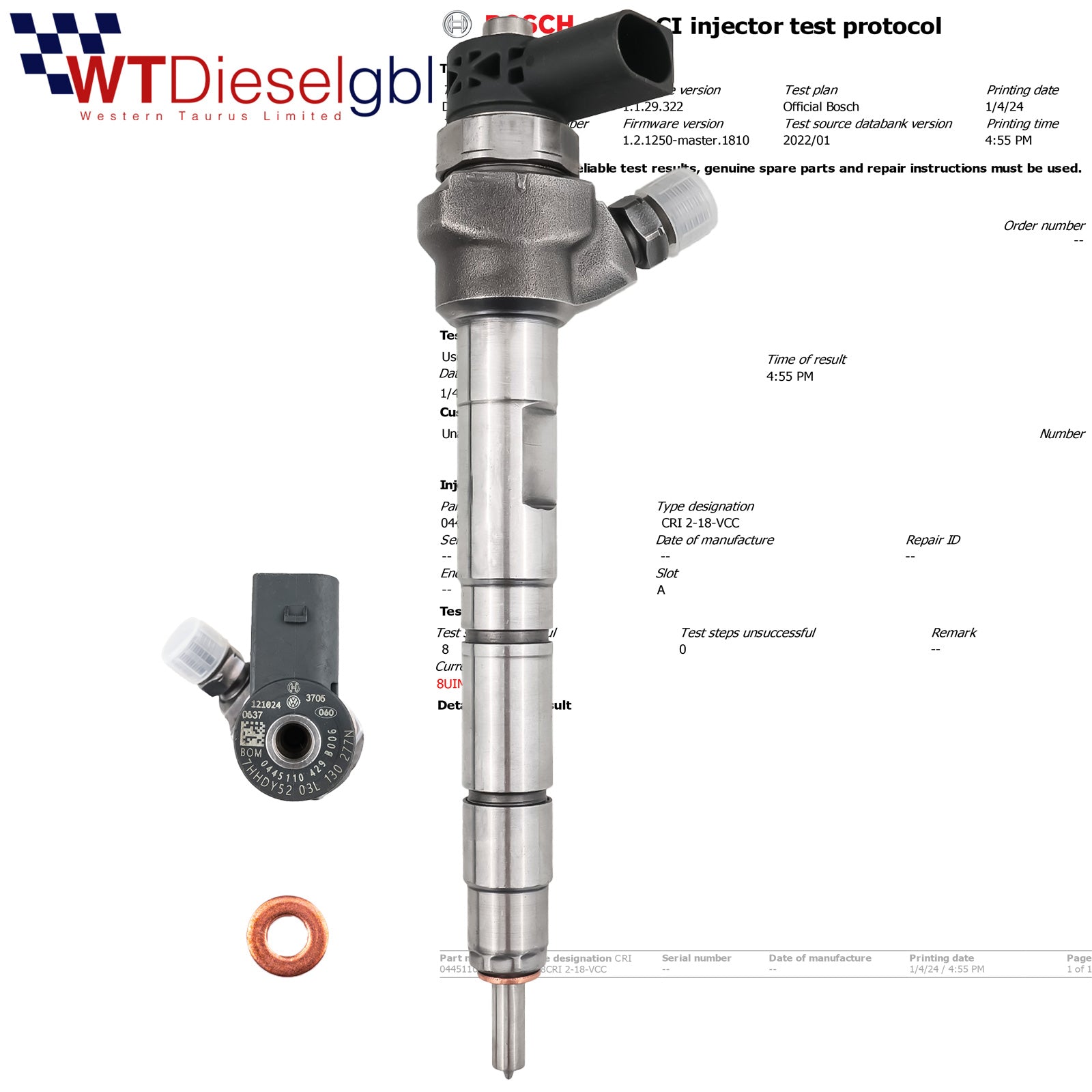 Bosch 0445110429 0445110437 |2.0 CDTI| Injecteur Opel Insignia Zafira
