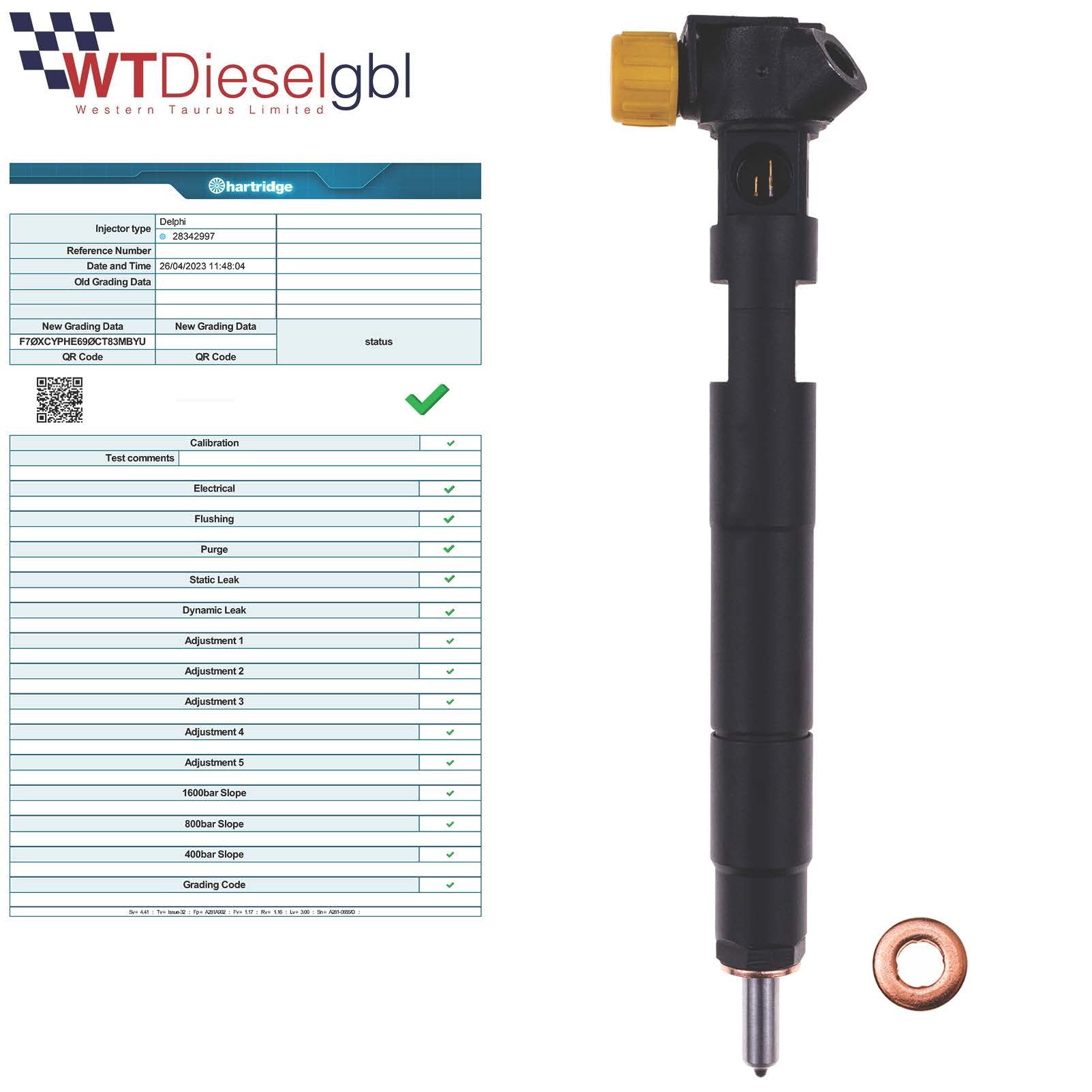 Delphi A6510700587 | Mercedes Vito Sprinter GLK Fuel Injector