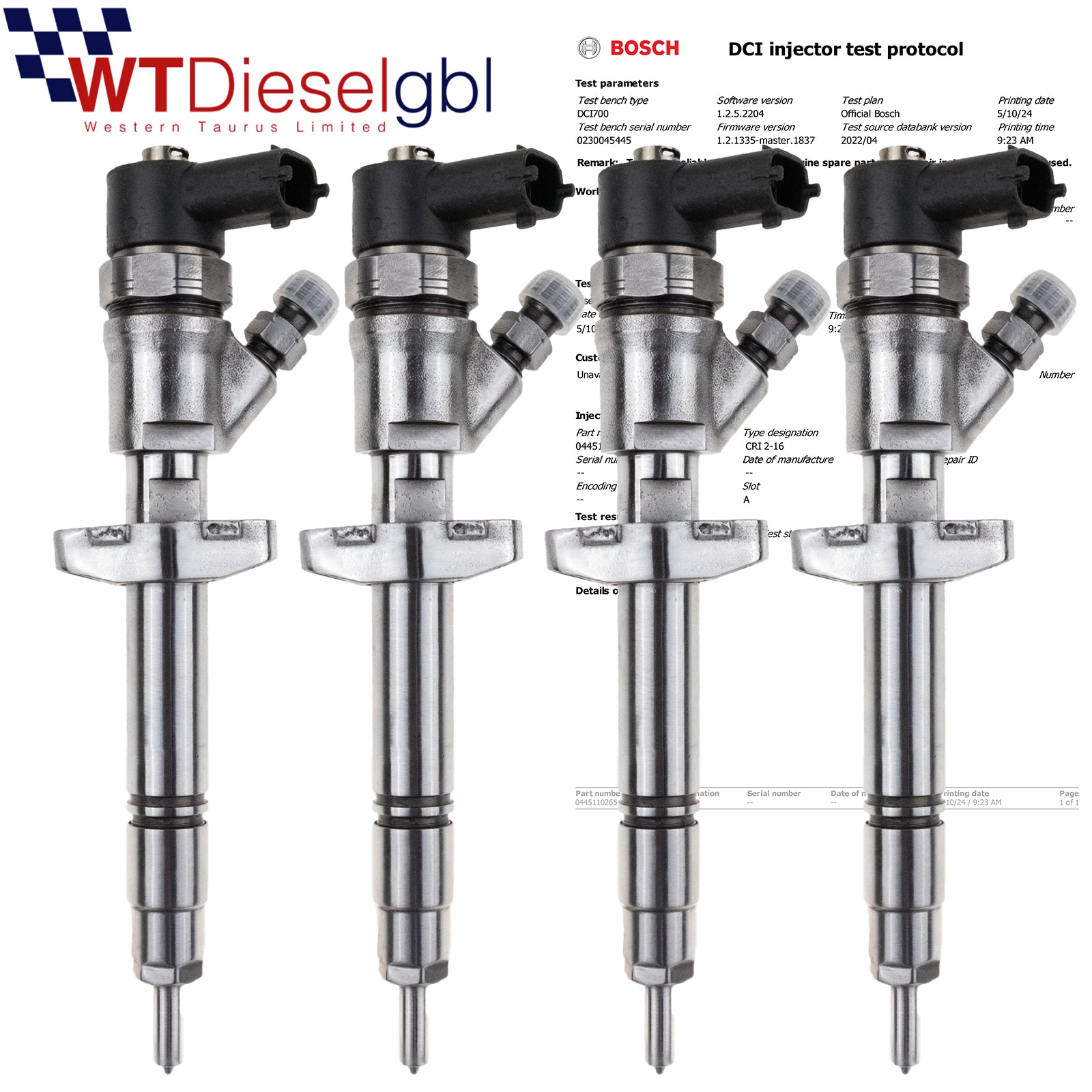 X4 Bosch 0445110265 1660000Q0D | 2,5 dCi | Opel Renault Nissan Einspritzdüse
