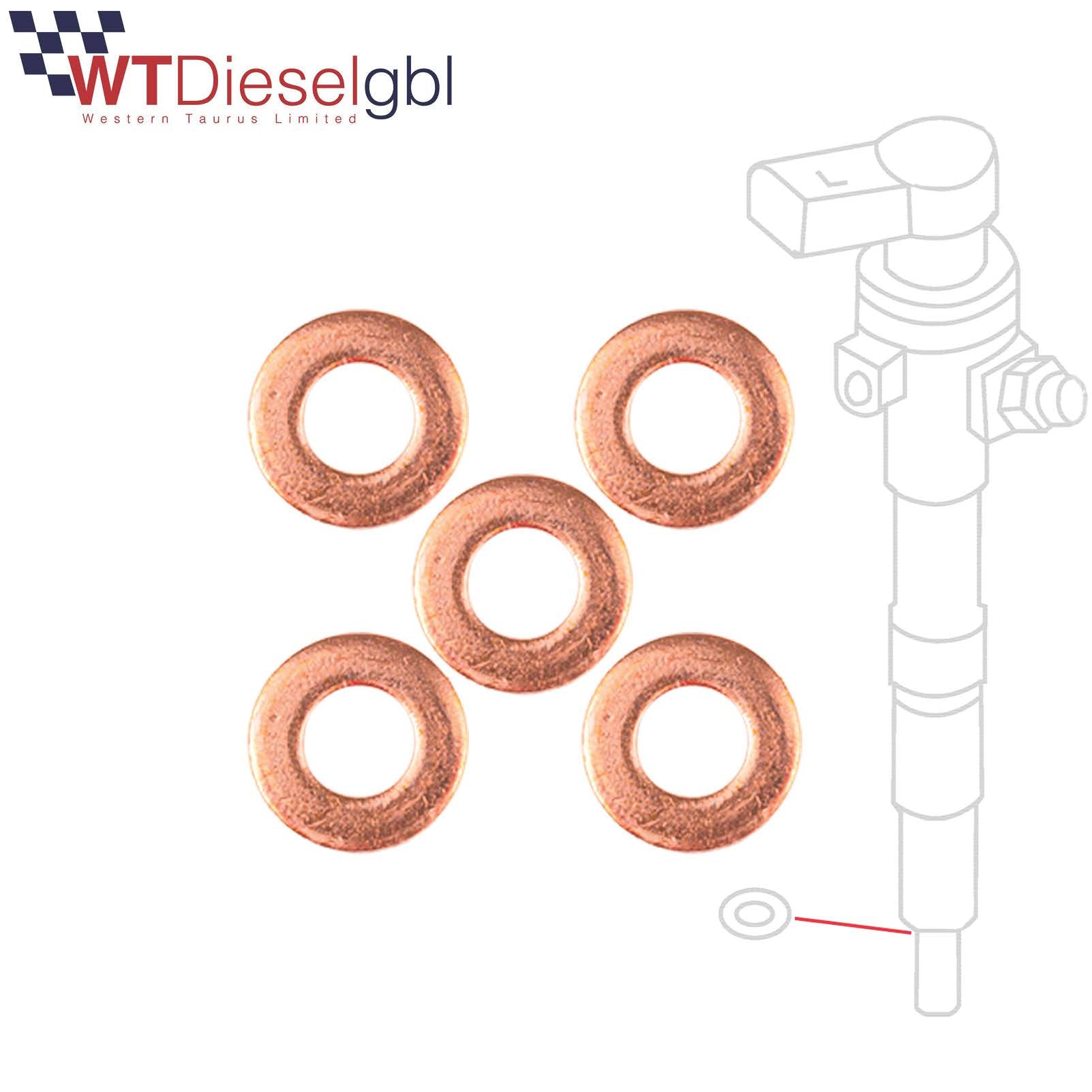 X5 1,50 mm DIESEL-INJEKTOR-UNTERLEGSCHEIBEN