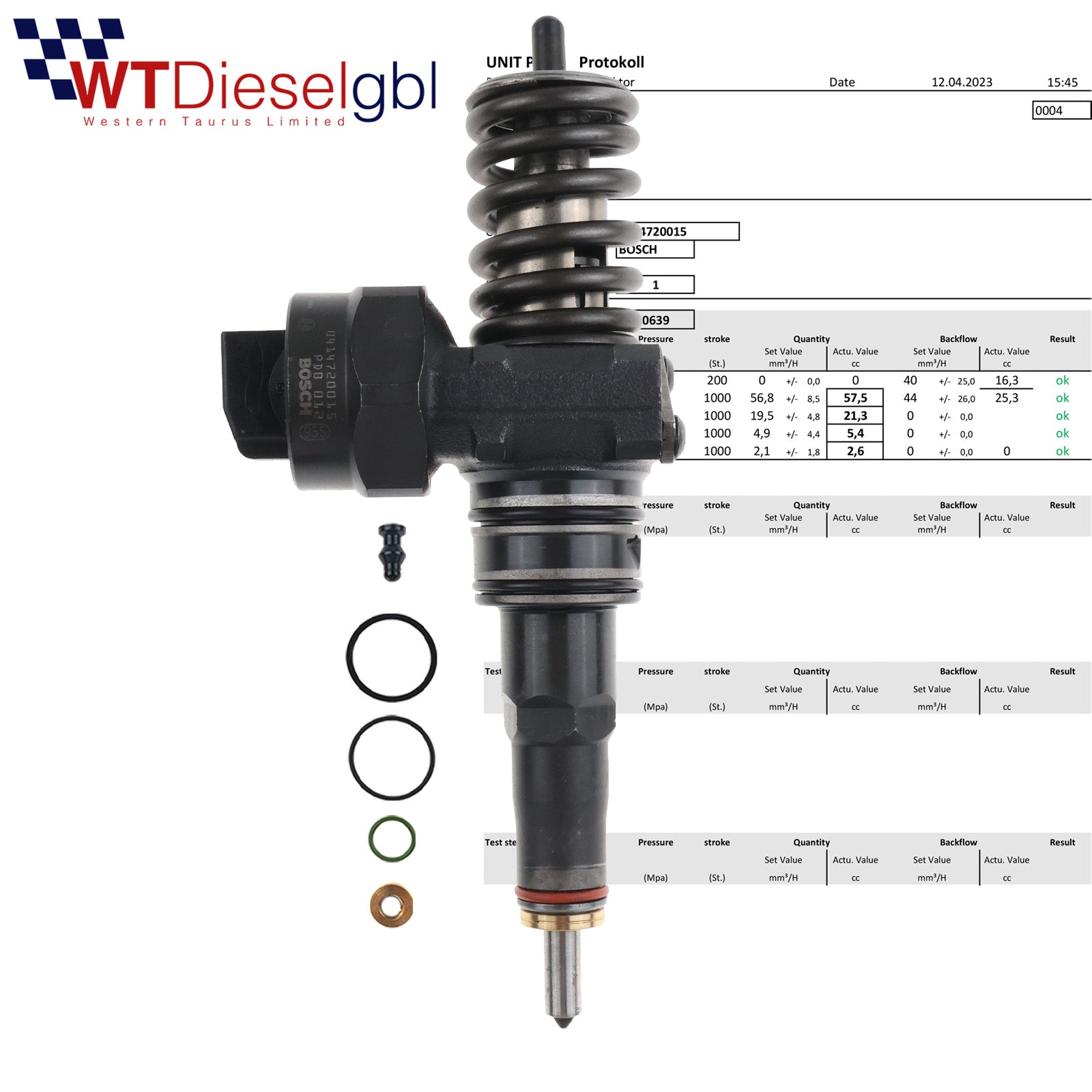 Bosch 0414720015 0986441556 | 1.9 TDI | Audi VW Seat Skoda Injector