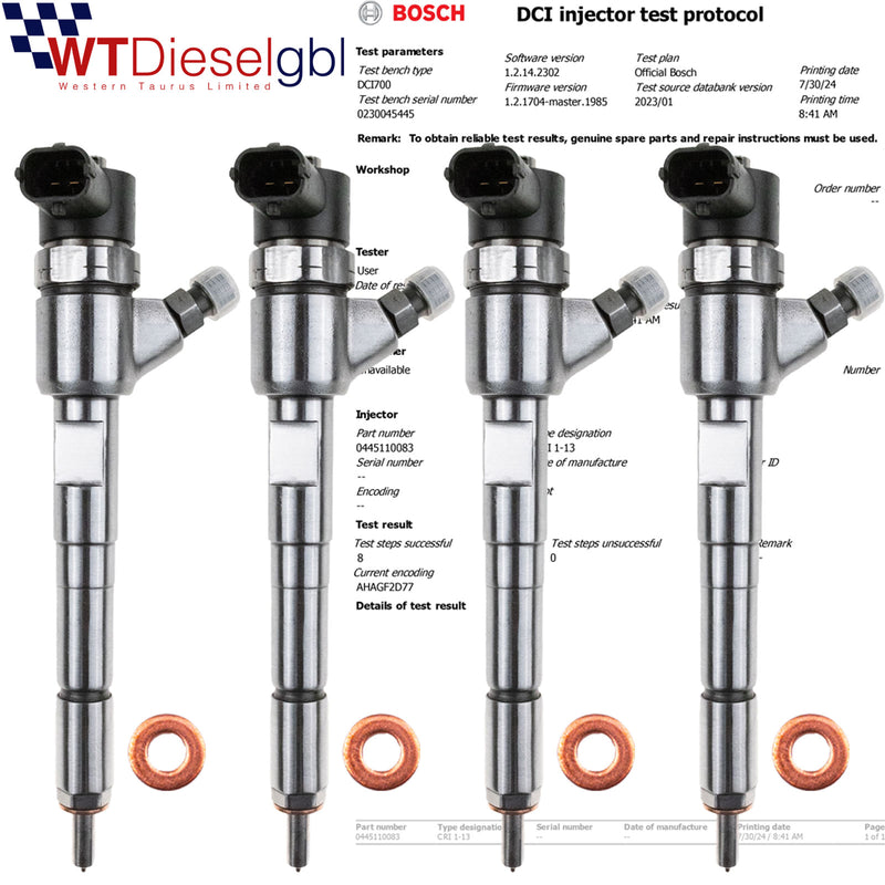 X4 Opel Fiat Lancia Injector | 1.3 CDTi | Bosch 0445110083 55184536