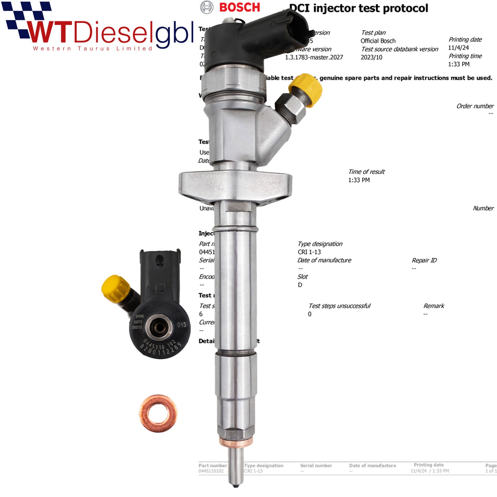 Bosch 0445110102 3190330 | 2.2 dCI | Nissan Opel Renault Diesel Injector