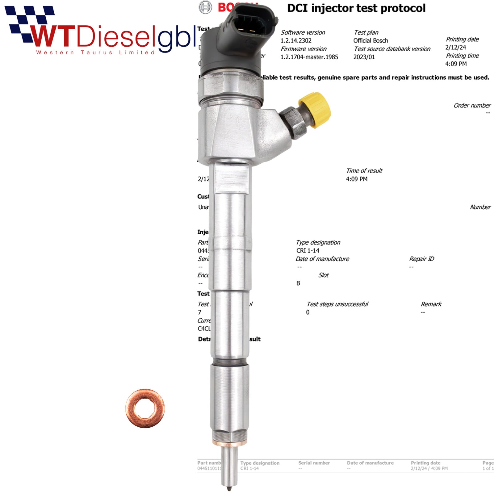 Bosch 55192489 55192534 |1.9JTD| Inyector Alfa Romeo Fiat Lancia