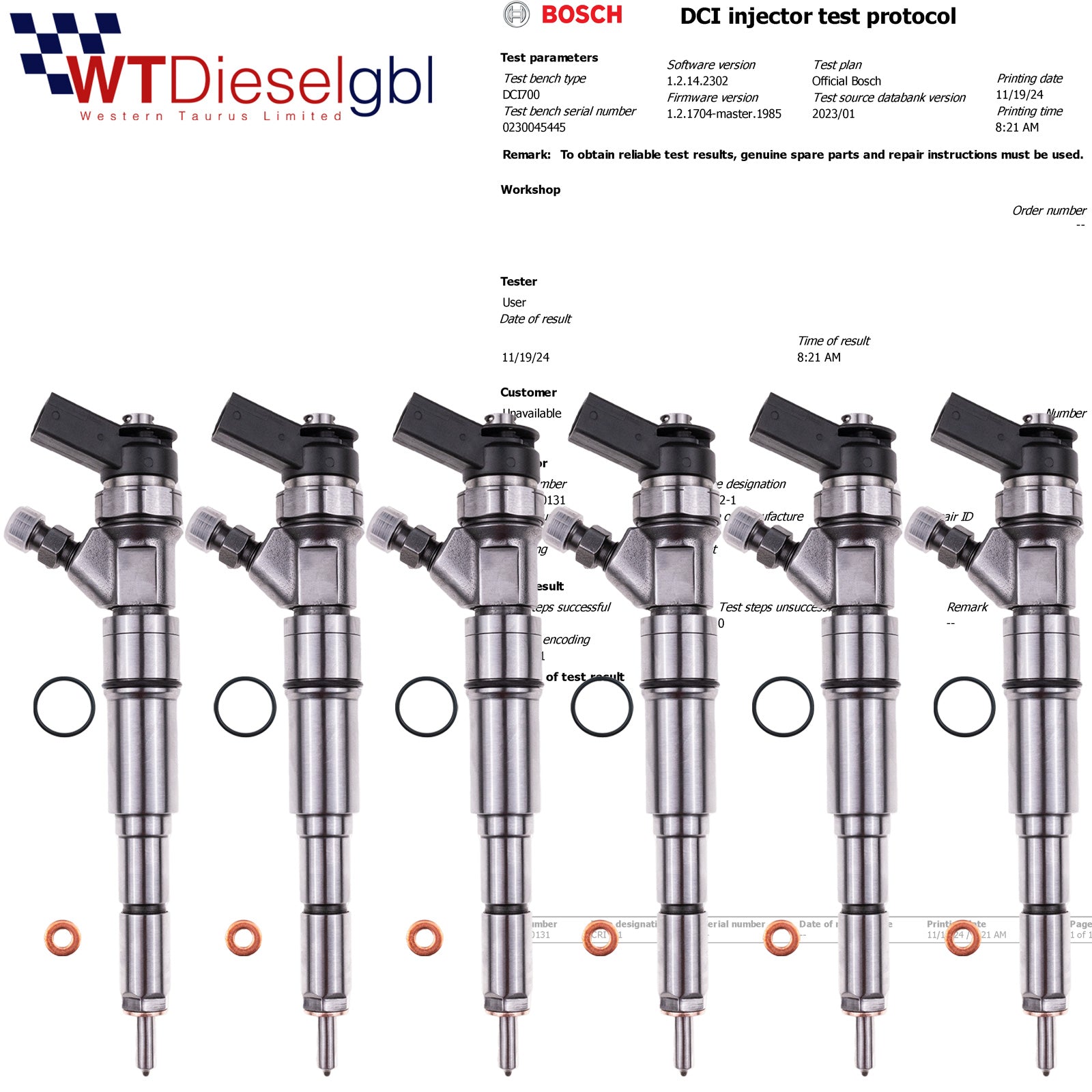 X6 BMW Injector Diesel E46 320d |1995-2993cc| Bosch 0445110131