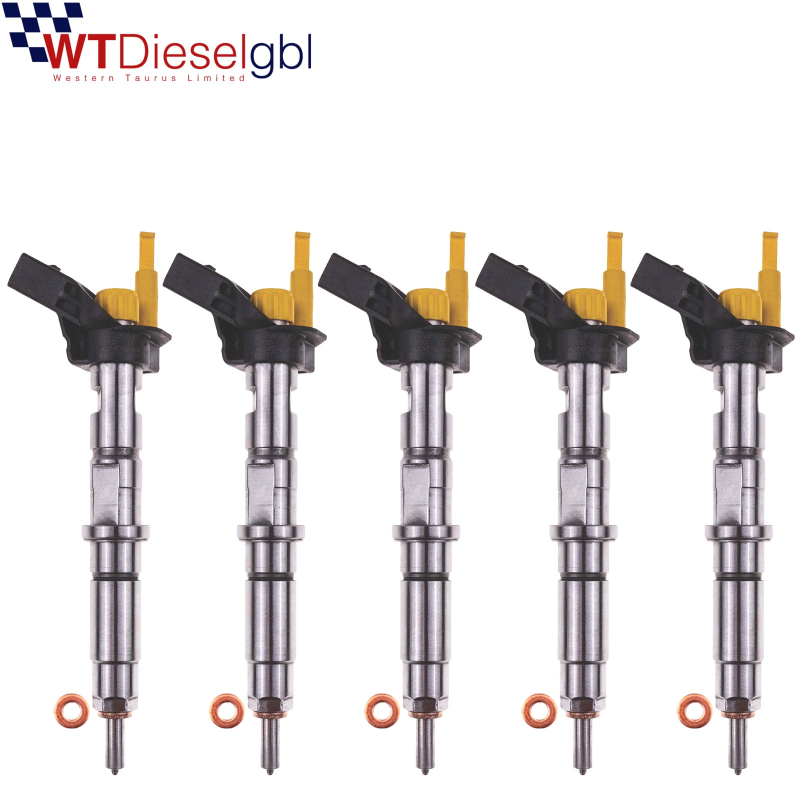 X5 Bosch 0445115029 Diesel Fuel Injector VW Crafter  | 2.5 TDI | 0445115028