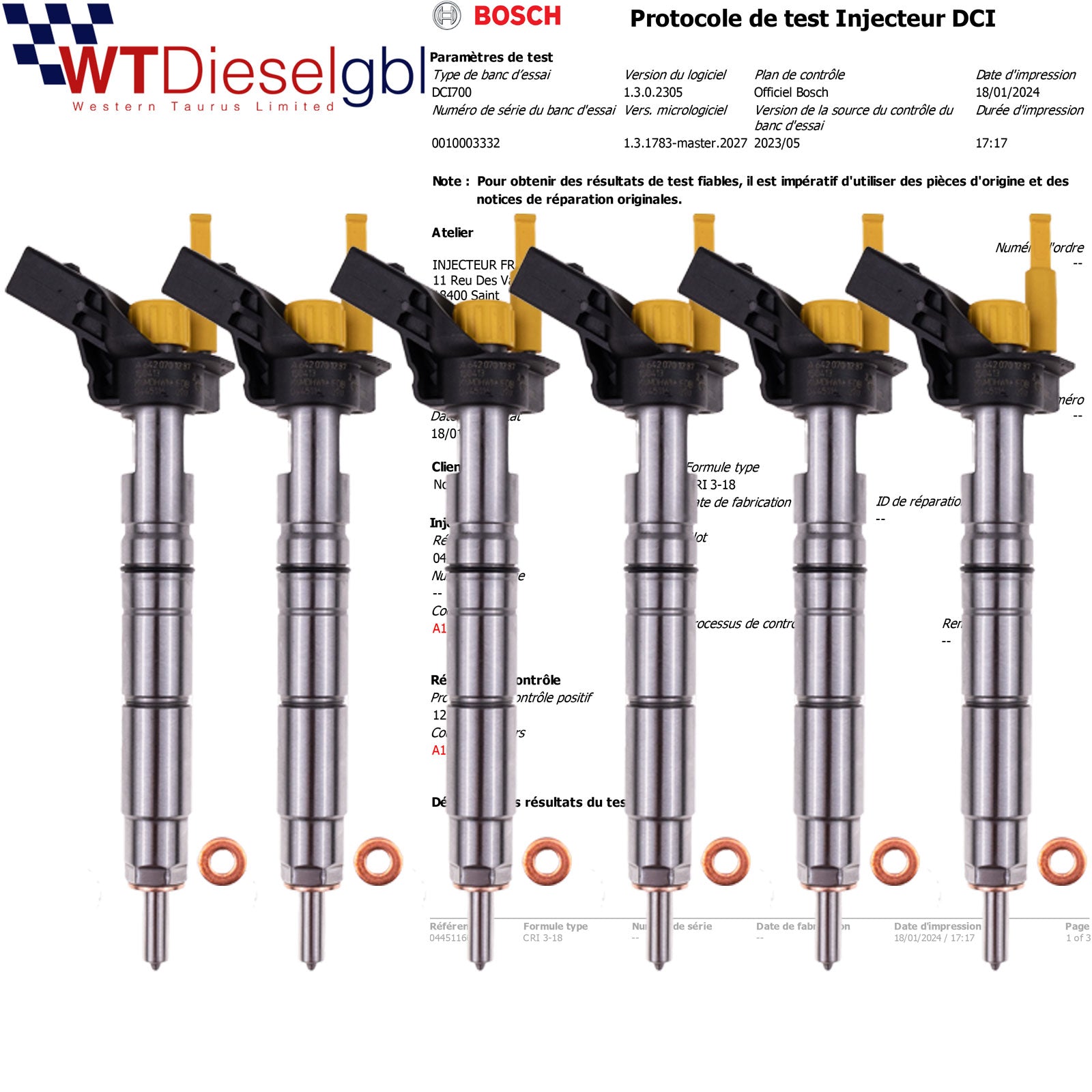 X6 Bosch 0445116028 A6420701287 | 3.0 CDI | Mercedes Sprinter Injector