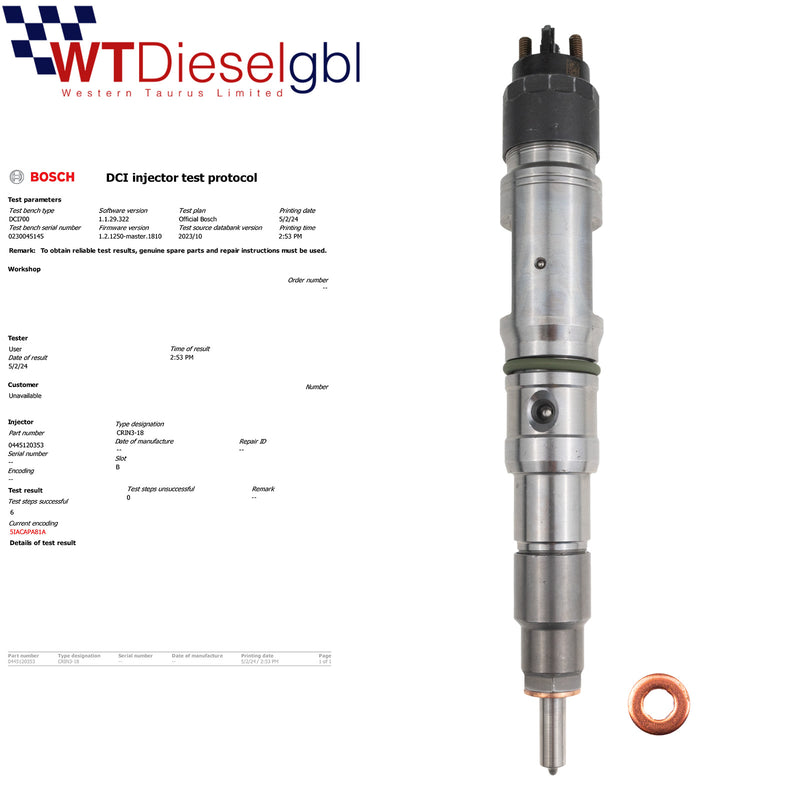 MAN 0445120353 101006169 |TGX TGS I| MAN Diesel Injector