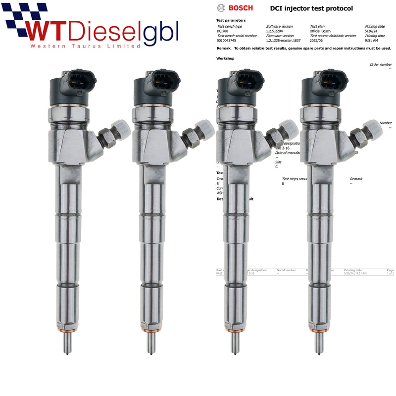 X4 Bosch 0445110299 55209382 |2.0 JTDM| Injecteur Alfa Romeo Nissan Renult