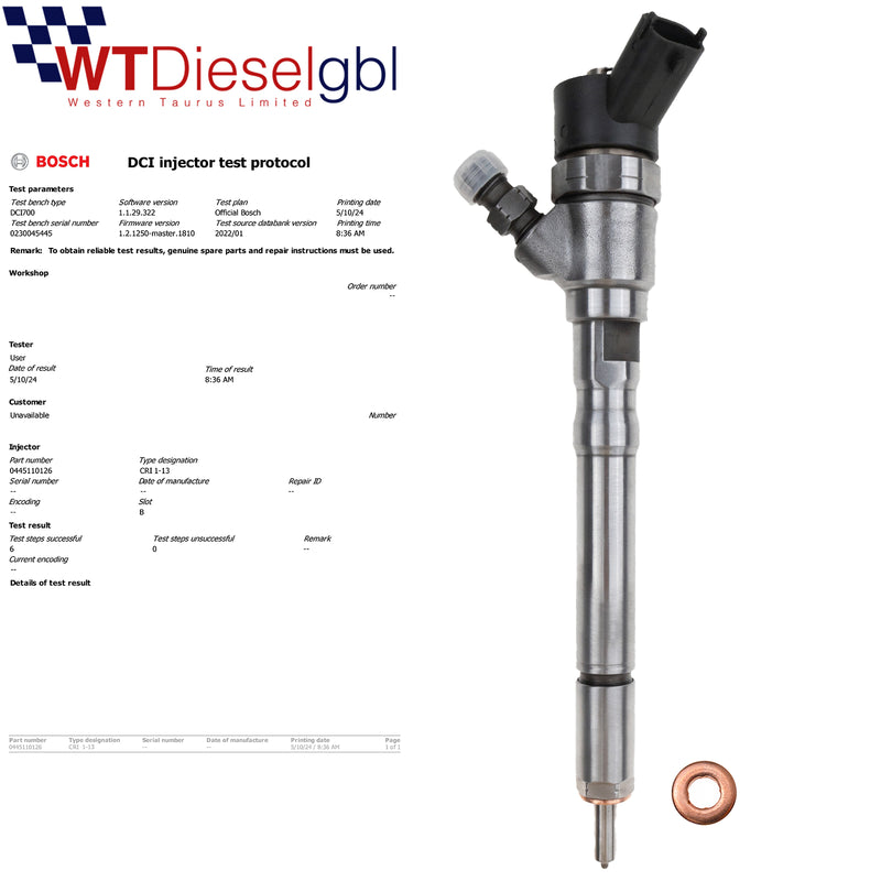 Bosch 0445110126 33800-21900 |2.0 CRDi| Injecteur Hyundai Kia