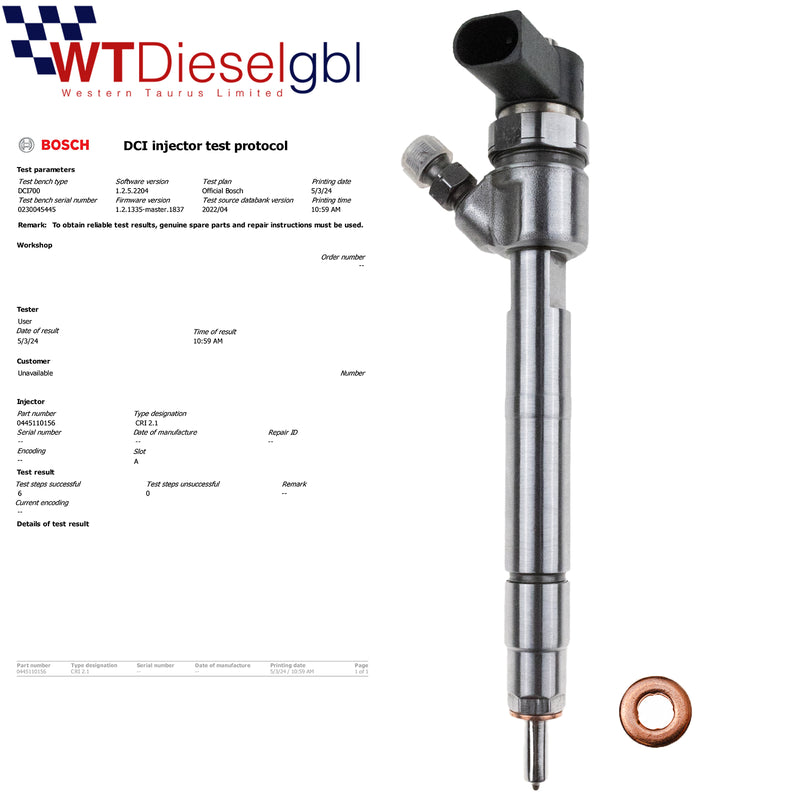 Bosch 0445110156 A6480700187 | Injecteur Mercedes Classe E 2007-2009