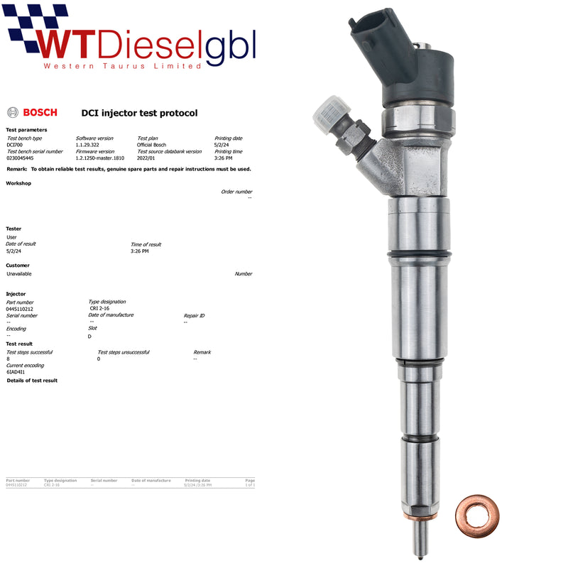 X4Bosch 0445110212 13537791545 | Injecteur BMW Série 5 525d