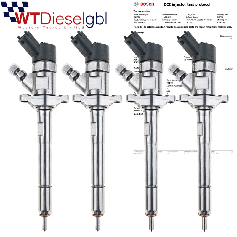 X4 Bosch 0445110259 5M5Q9F593AA |1.4 HDi| Citroen Peugeot Mazda Injector