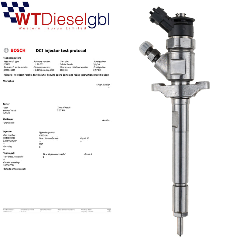 Bosch 0445110297 0986435150 | Injecteur de carburant diesel Citroën Peugeot