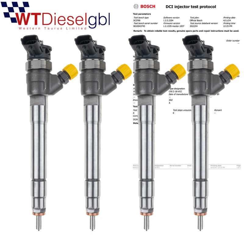 X4 Bosch 0445110546 166007885R |1.6 dCi| Injecteur Nissan Renault