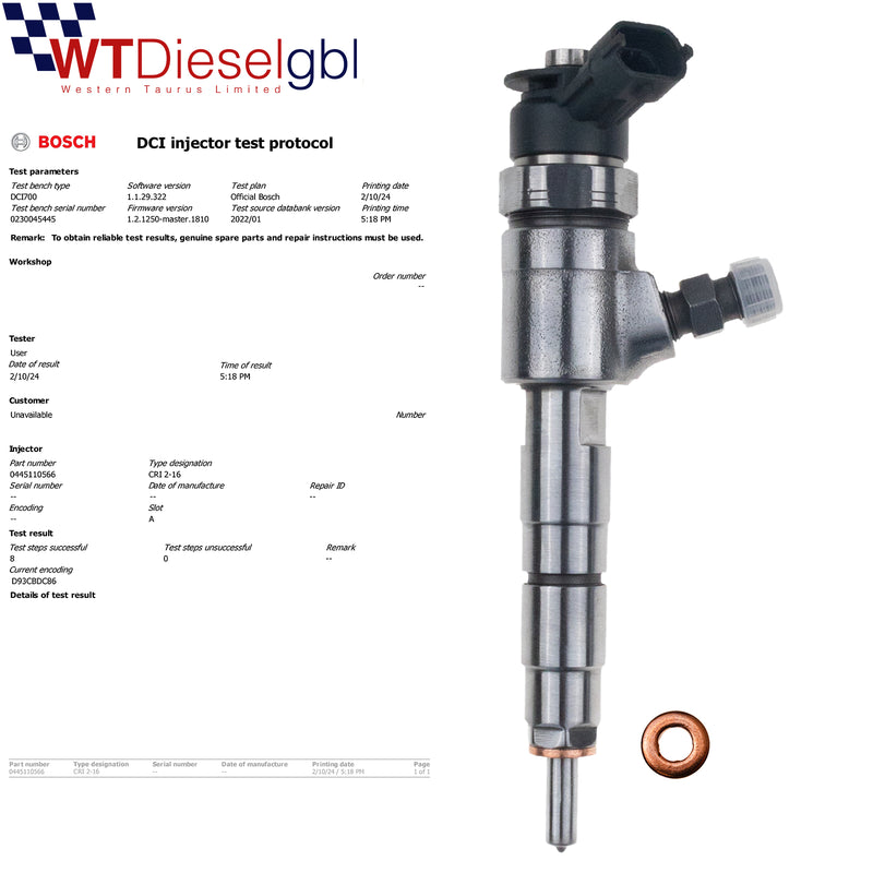 Bosch 0445110566 9802776680 |1.6 HDi| Citroen Peugeot Injector