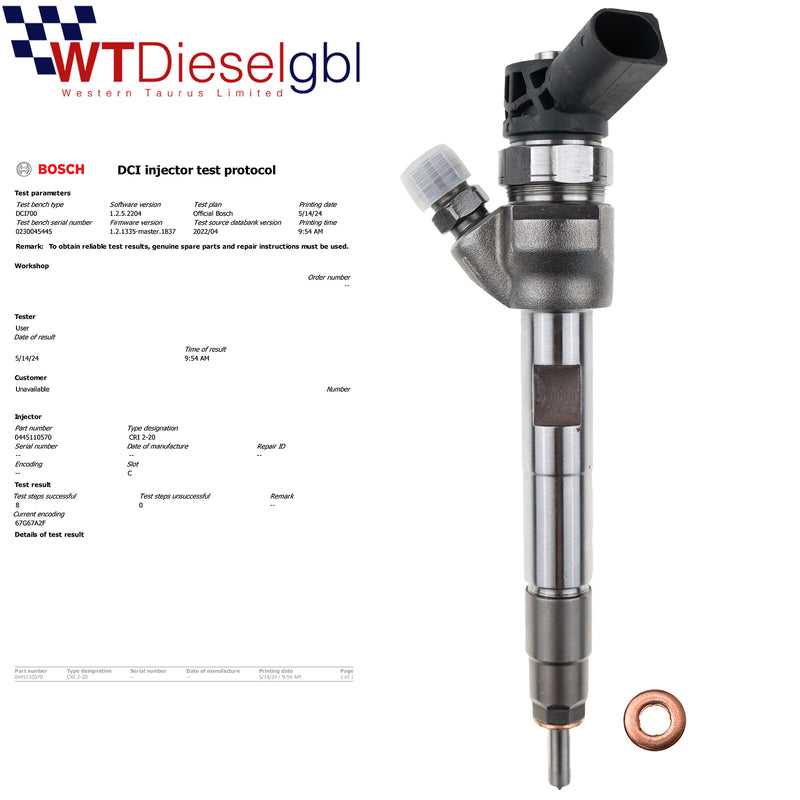 Bosch 0445110712 13538514148 | BMW 1 2 3 4 X3 X4 | Injecteur diesel