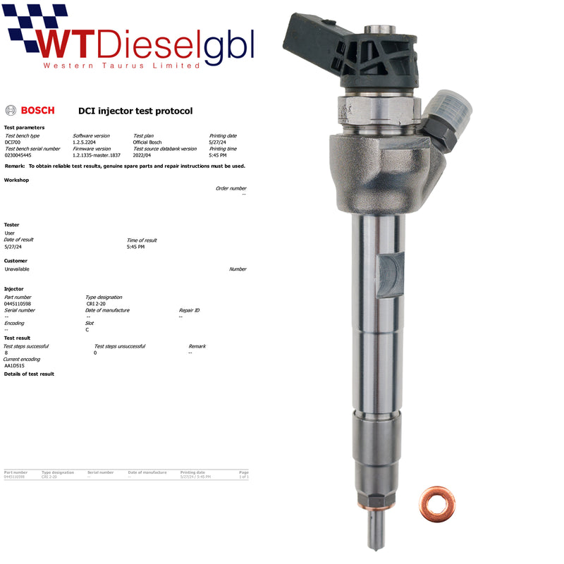 Bosch 0445110598 13538511630 | Injecteur X1 BMW 1 F20 F21 Série 2