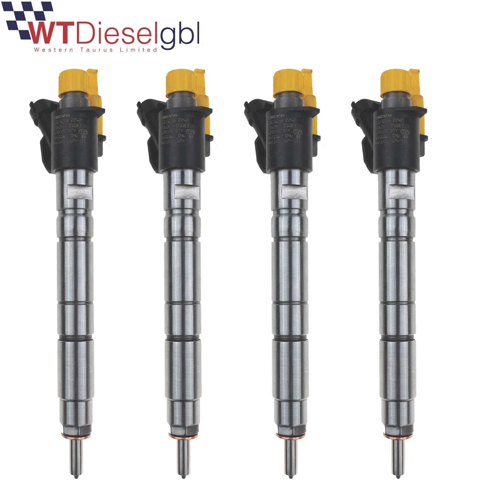 X4 Bosch 0445116046 0986435424 | Volvo S40 V60 XC60 | Fuel Injector
