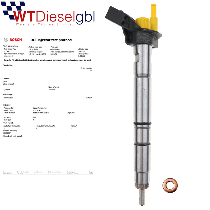 X4 Bosch 0445117029 059130277CK |3.0 TDI| Audi Porsche Q5 A6 A7 Injector