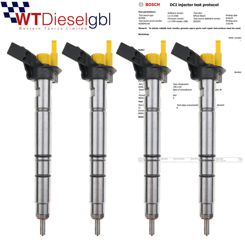 X4 Bosch 0445117029 059130277CK |3.0 TDI| Audi Porsche Q5 A6 A7 Injector