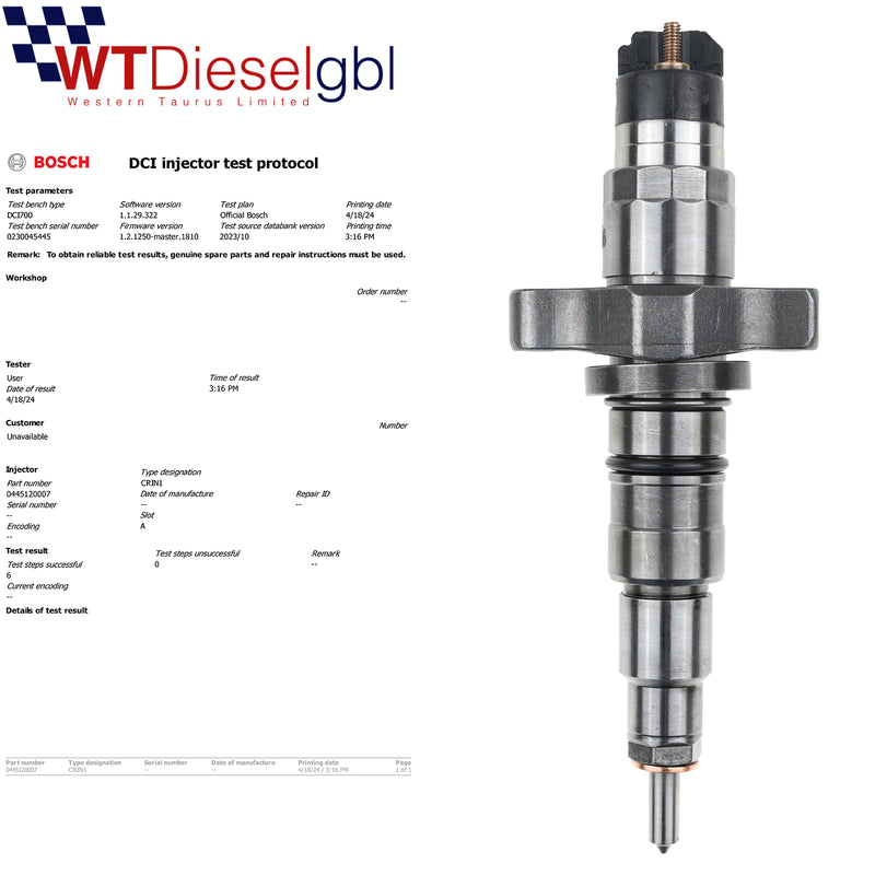 Bosch 0445120007 3230159500 | IVECO-DAF Injecteur Diesel