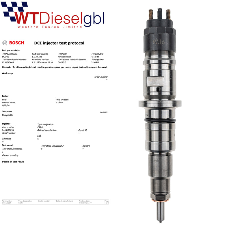 Bosch 0445120054 504091504 | Injecteur Diesel Iveco