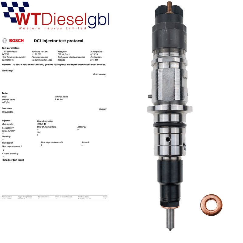 0445120177 0986435697 |4,5L| Injecteur de carburant diesel Iveco DAF