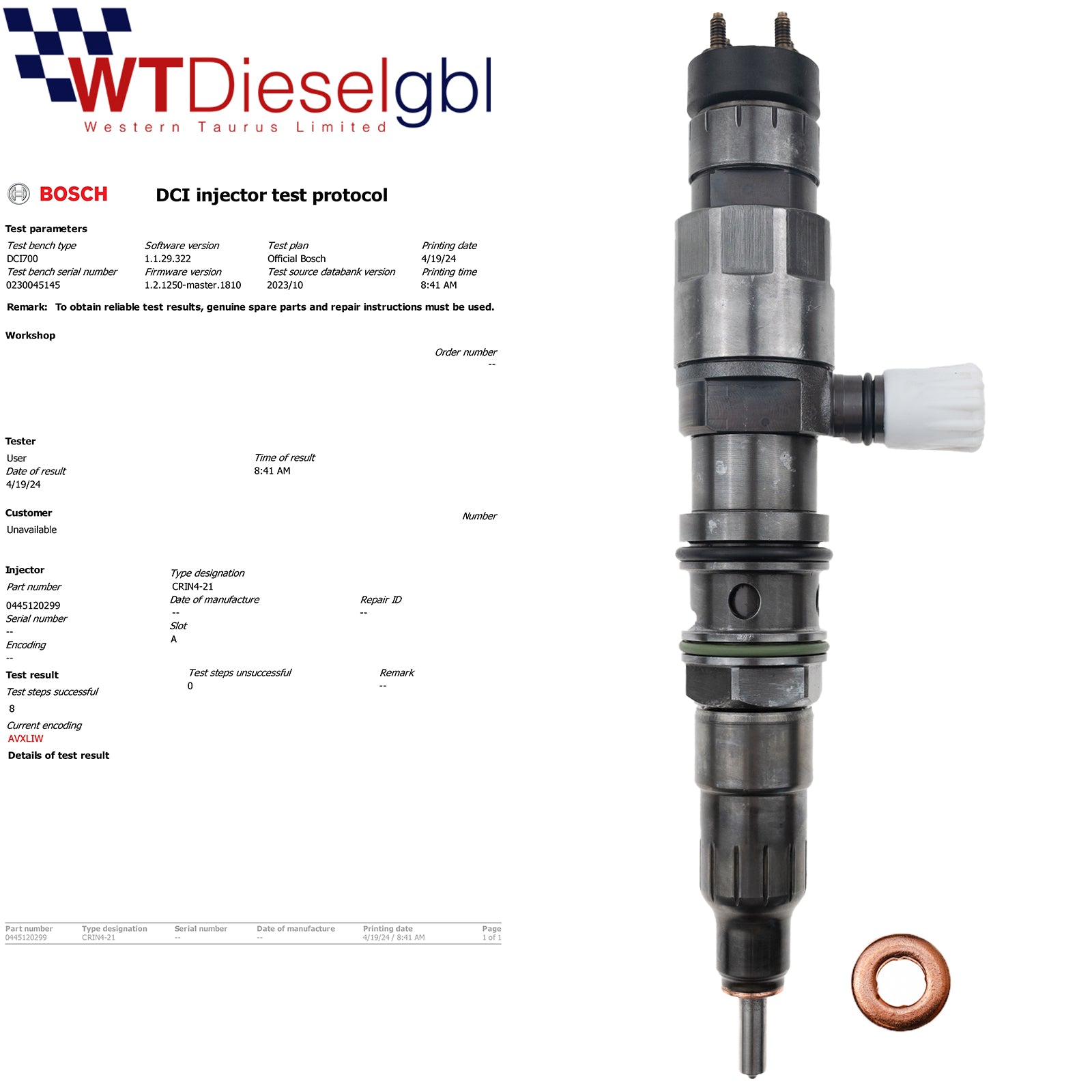 X6 Bosch 0445120299 A4700700087| Benz Actros Antos Arocs Fuel Injector