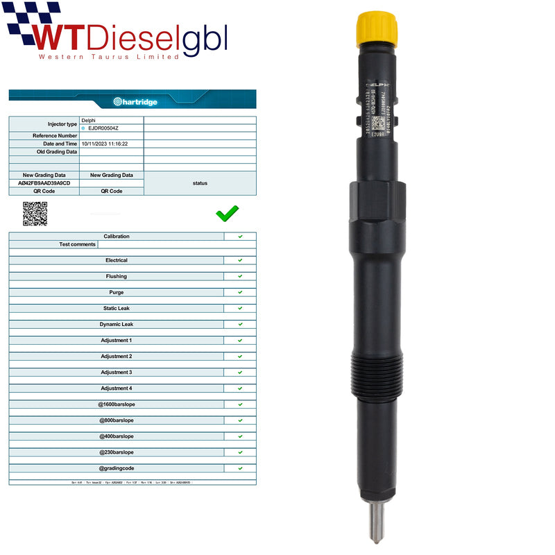 X4 Delphi EJDR00504Z 4S7Q9K546BD |2.0 TDCi| Ford Jaguar Fuel Injector