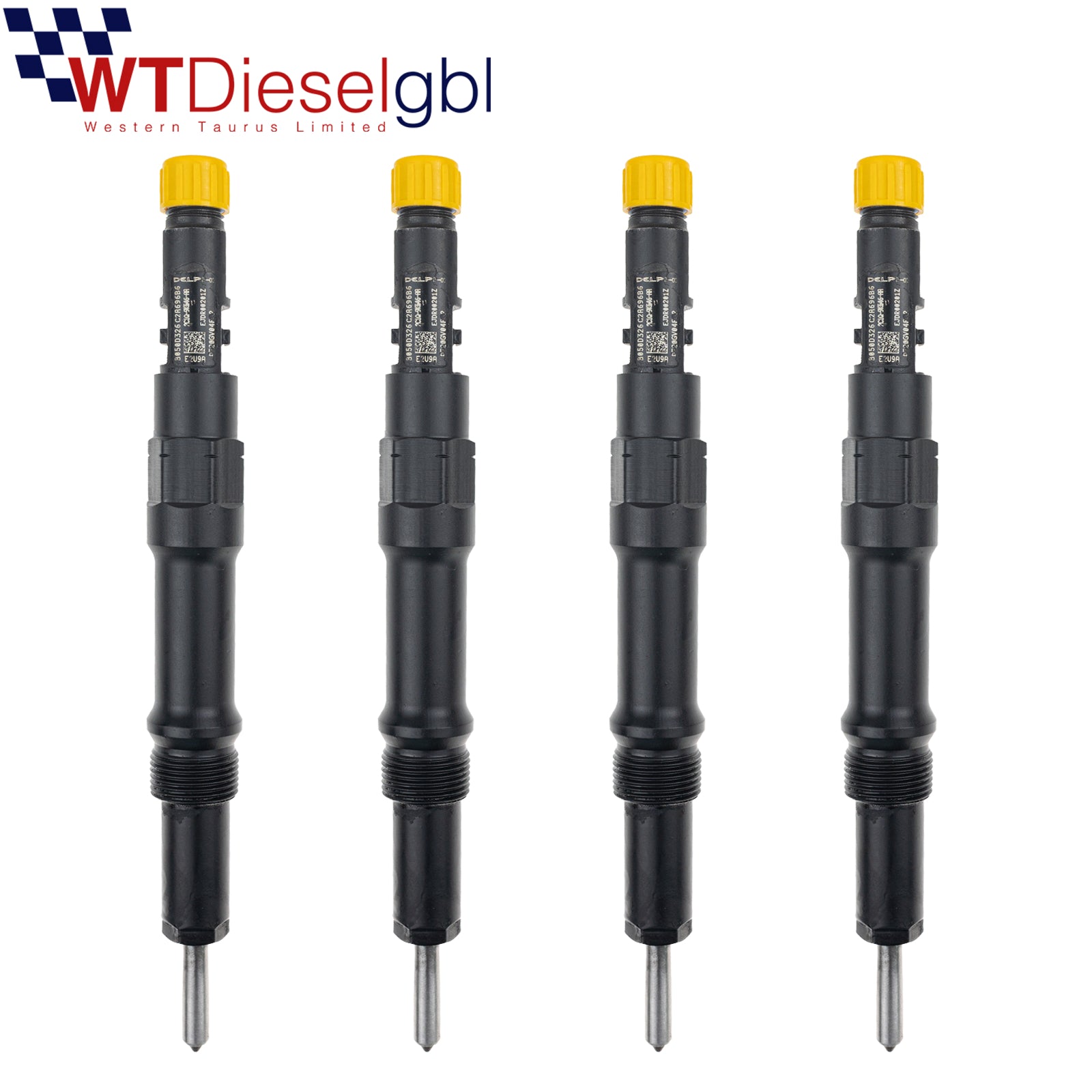 X4 Delphi 2C1Q9K546BA EJDR00201Z  |2.0 TDCi| Ford Fuel Injector