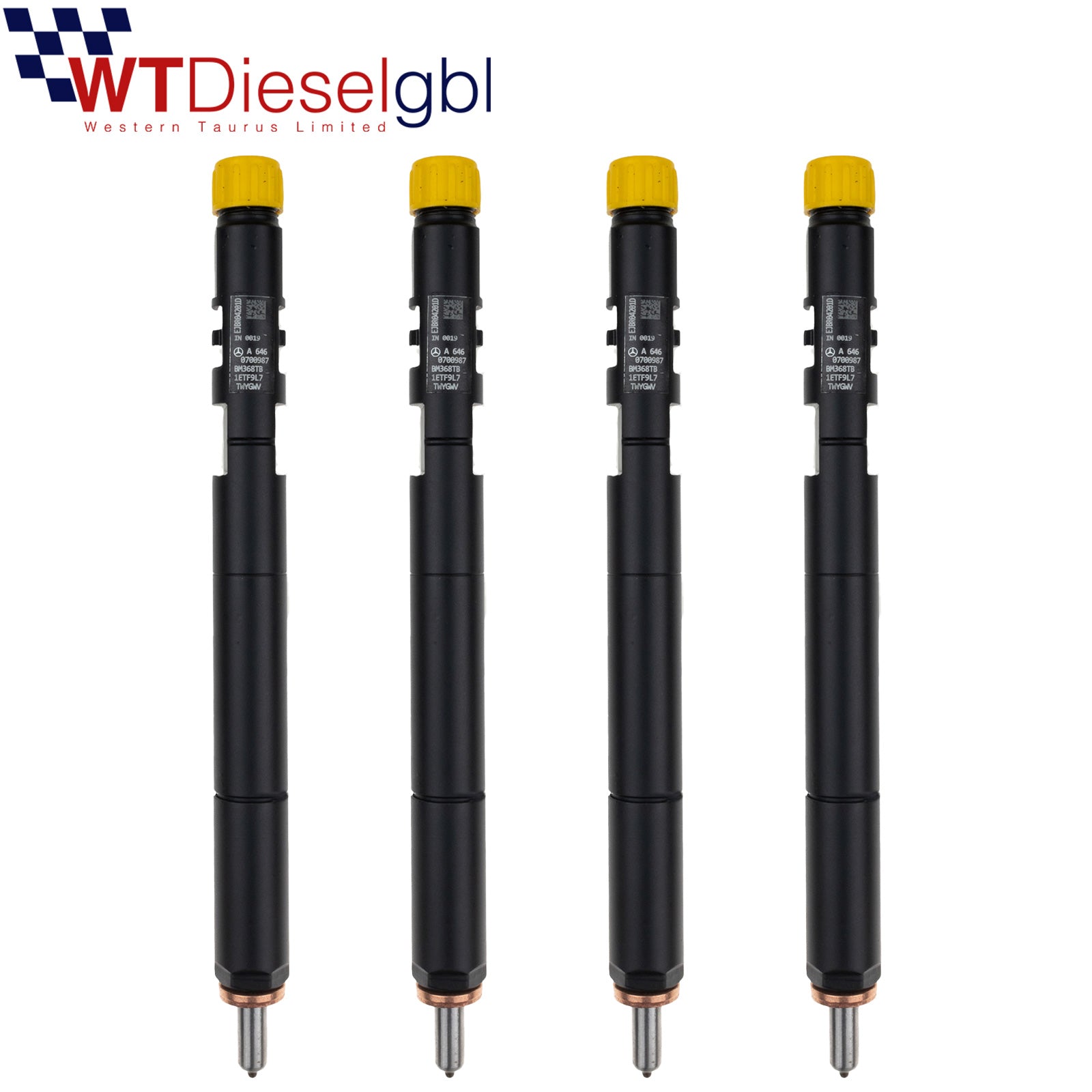 X4 Delphi EJBR04201D A6460700987 |CDI| Mercedes Fuel Injector