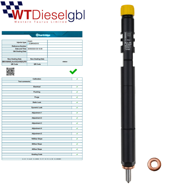 X4 Delphi EJBR04201D A6460700987 |CDI| Injecteur de carburant Mercedes