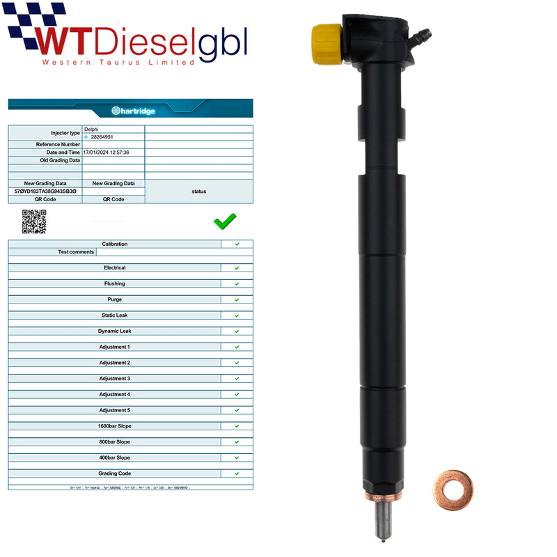 Delphi HRD354 25183186 |2.2 D| Chevrolet Opel Diesel Fuel Injector