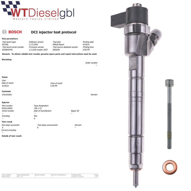 X4 Mercedes Injector | C 200 CDI | Bosch 0445110025 0986435020