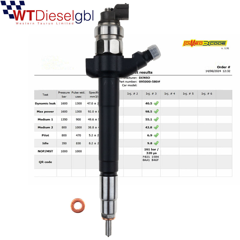 Denso 6C1Q9K546AB 0950005800 |2.2 HDi | Citroen Ford Peugeot Fiat Injector